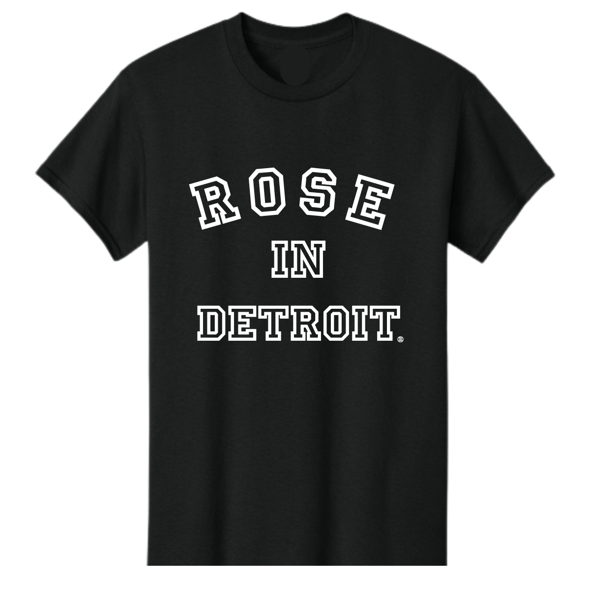 Rose In Detroit® Air D™ Stamp SS T-Shirt (Black and White)