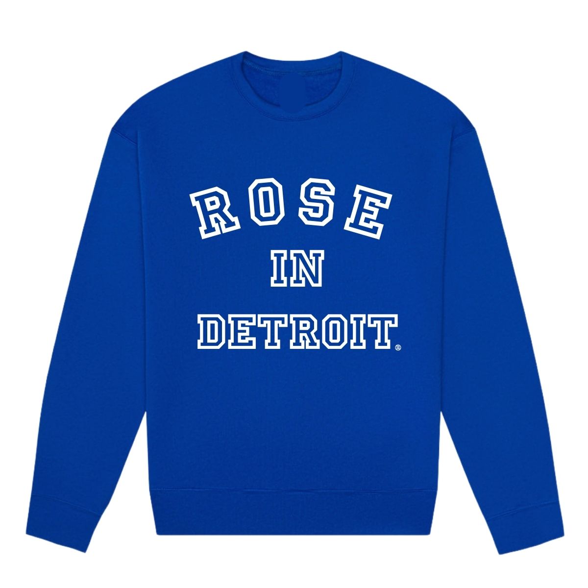 Rose In Detroit Air D™ Sweatshirt (Royal Blue and White)