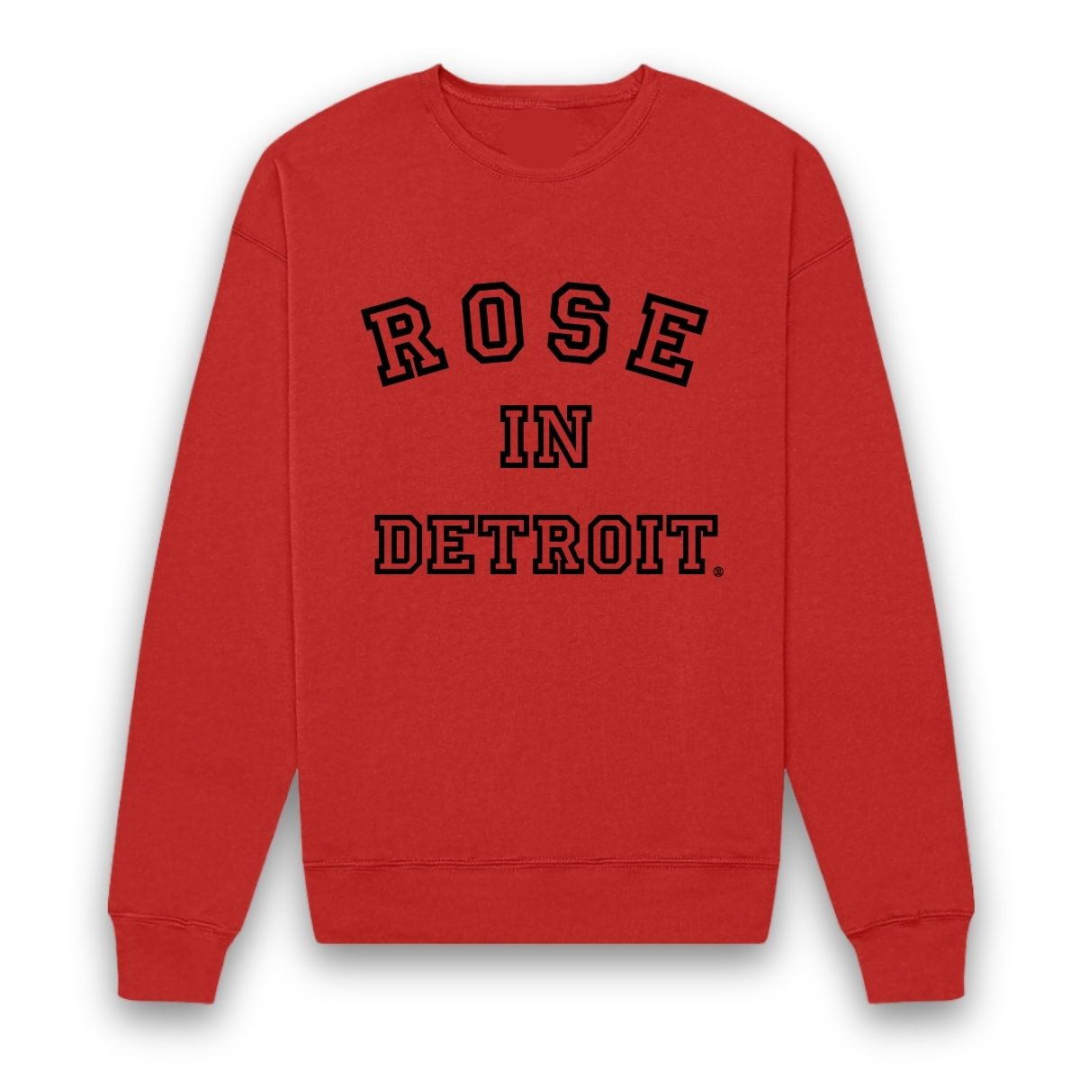 Rose In Detroit Air D™ Sweatshirt ( Red and Black)