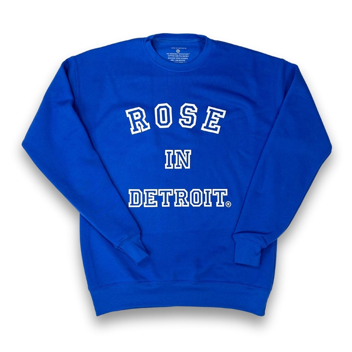 Rose In Detroit Air D™ Sweatshirt (Royal Blue and White)